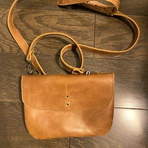 Leather crossbody bag